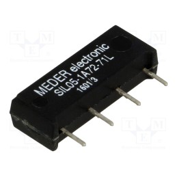 1 pcs x MEDER - SIL05-1A72-71L - Relay: reed switch, SPST-NO, Ucoil: 5VDC, 1.25A, max.200VDC, 50mW