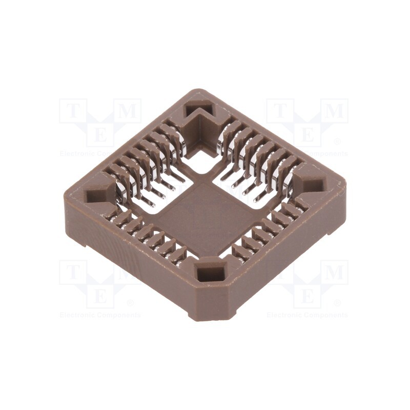 2 pcs x NINIGI - PLCC-28SMD - Socket: integrated circuits, PLCC28, phosphor bronze, tinned, 1A