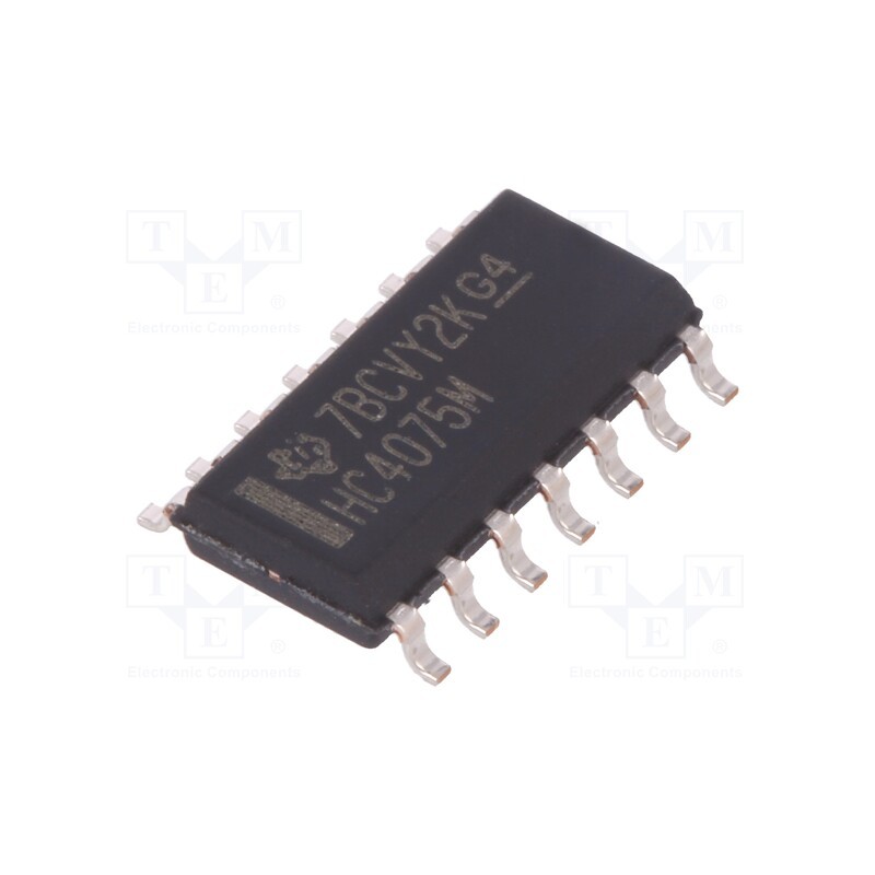 3 pcs x TEXAS INSTRUMENTS - CD74HC4075M - IC: digital, OR, Ch: 3, IN: 3, SMD, SO14, 2÷6VDC, HC