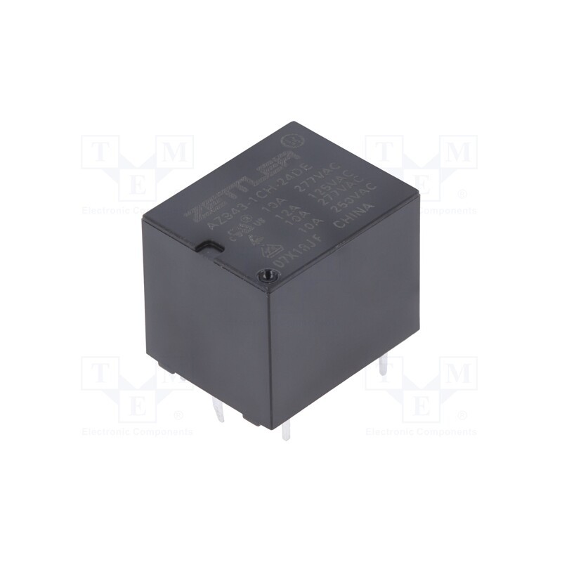 1 pcs x ZETTLER - AZ943-1CH-24DE - Relay: electromagnetic, SPDT, Ucoil: 24VDC, 15A, 10A/277VAC, PCB