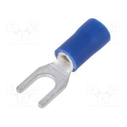 10 pcs x NINIGI - ST-091/B - Tip: fork, M4, Ø: 4.3mm, 1.5÷2.5mm2, crimped, for cable, insulated