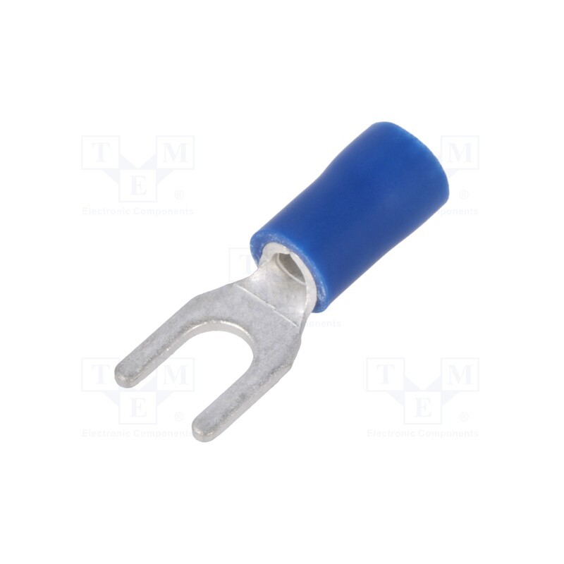 10 pcs x NINIGI - ST-091/B - Tip: fork, M4, Ø: 4.3mm, 1.5÷2.5mm2, crimped, for cable, insulated