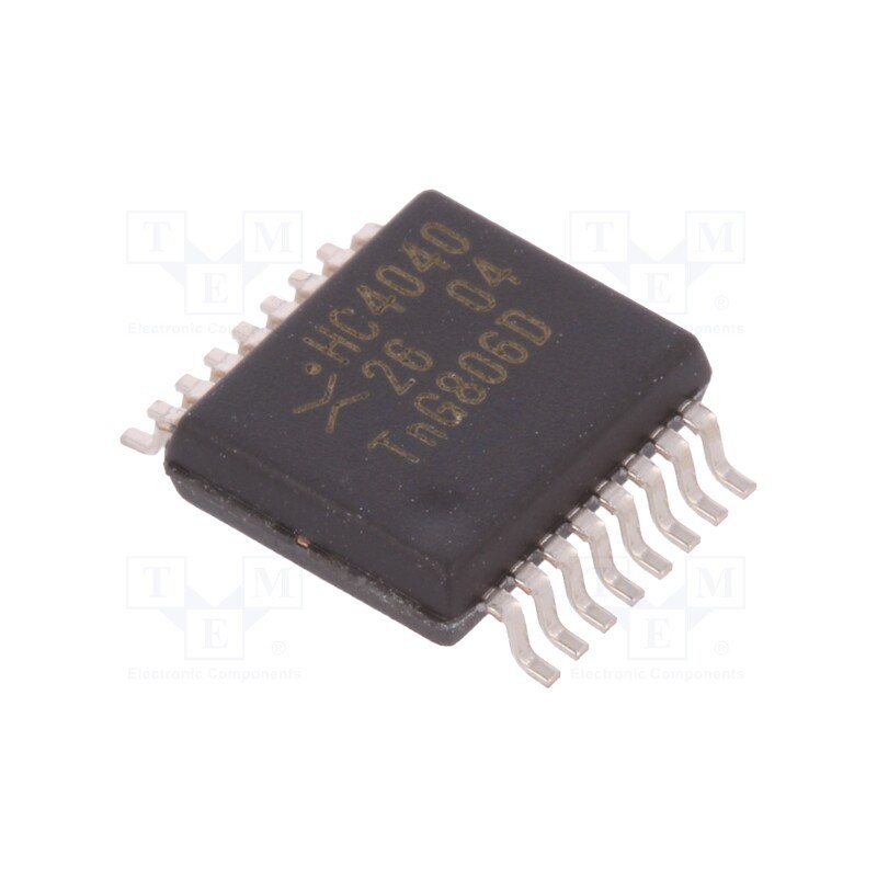 3 pcs x NEXPERIA - 74HC4040DB,112 - IC: digital, 12bit,binary counter, IN: 1, CMOS, SMD, SSOP16, HC,