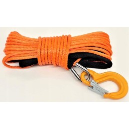 Synthetic winch rope 15m 5mm orange