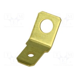 10 pcs x BM GROUP - BM 01005 - Terminal: flat, 6.3mm, 0.8mm, male, M4, non-insulated, screw, brass