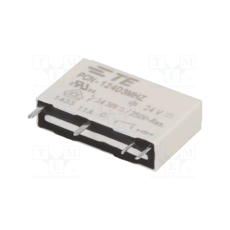 1 pcs x TE Connectivity - 3-1461491-6 - Relay: electromagnetic, SPST-NO, Ucoil: 24VDC, 5A, 3A/240VAC, PCB