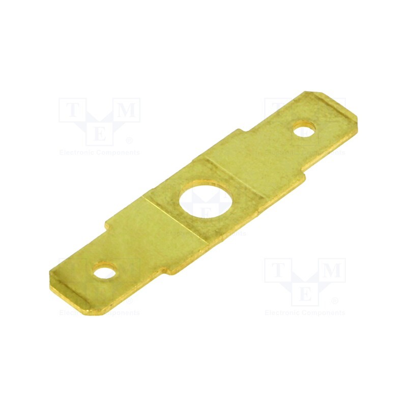 10 pcs x BM GROUP - BM 01011 - Terminal: flat, 6.3mm, 0.8mm, 2 x male, M4, non-insulated,double