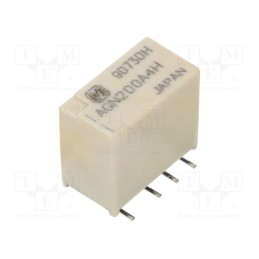 1 pcs x PANASONIC - AGN200A4H - Relay: electromagnetic, DPDT, Ucoil: 4.5VDC, Icontacts max: 1A