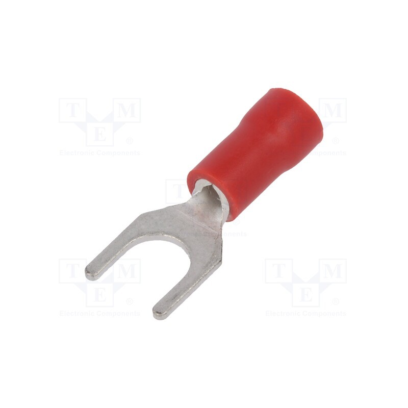 10 pcs x NINIGI - ST-092/R - Tip: fork, M5, Ø: 5.3mm, 0.5÷1mm2, crimped, for cable, insulated, red
