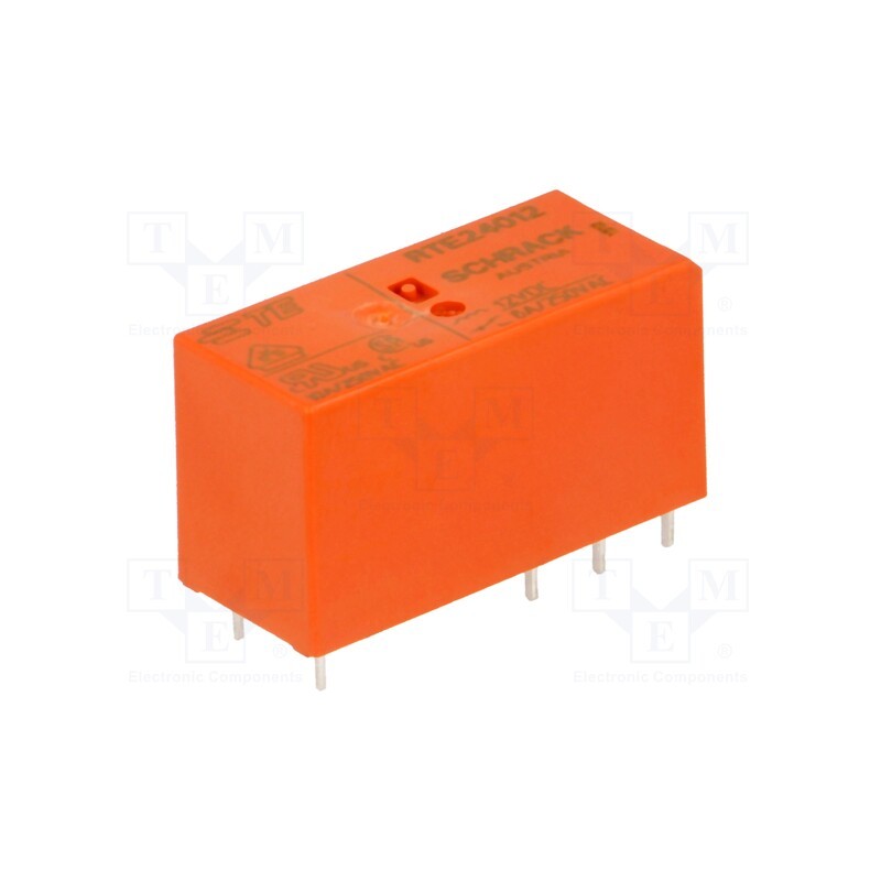 1 pcs x TE Connectivity - 1393243-4 - Relay: electromagnetic, DPDT, Ucoil: 12VDC, 8A, 8A/250VAC, 8A/30VDC