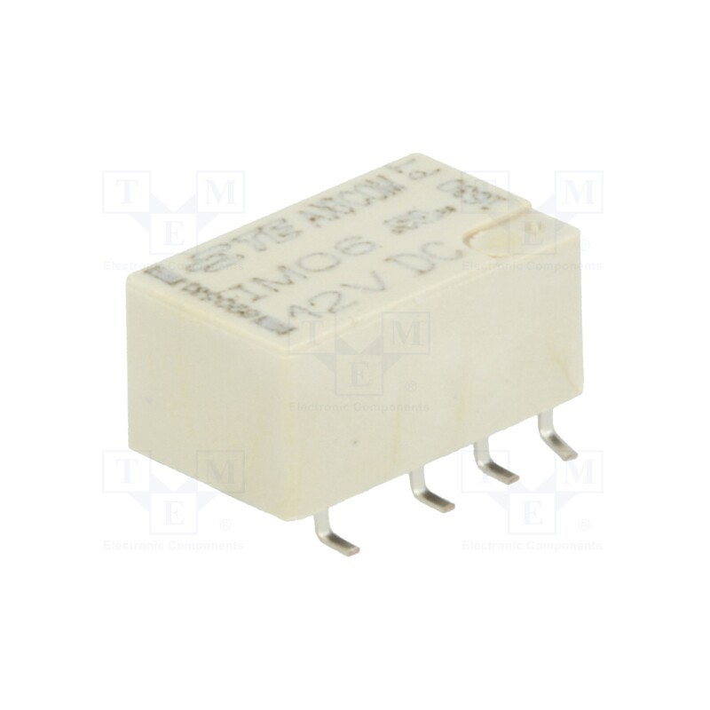 1 pcs x TE Connectivity - 2-1462037-3 - Relay: electromagnetic, DPDT, Ucoil: 12VDC, 2A, 0.5A/125VAC, SMT