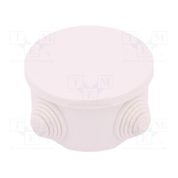 1 pcs x ELEKTRO-PLAST NASIELSK - 0240-00 - Enclosure: junction box, Ø: 75mm, Z: 40mm, polypropylene PP, IP55