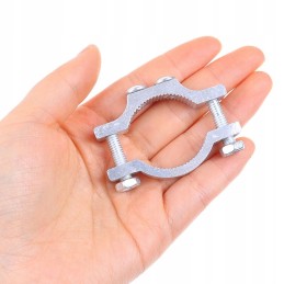 Fixing clamp for halogen lamp holder on the crash bars pipe