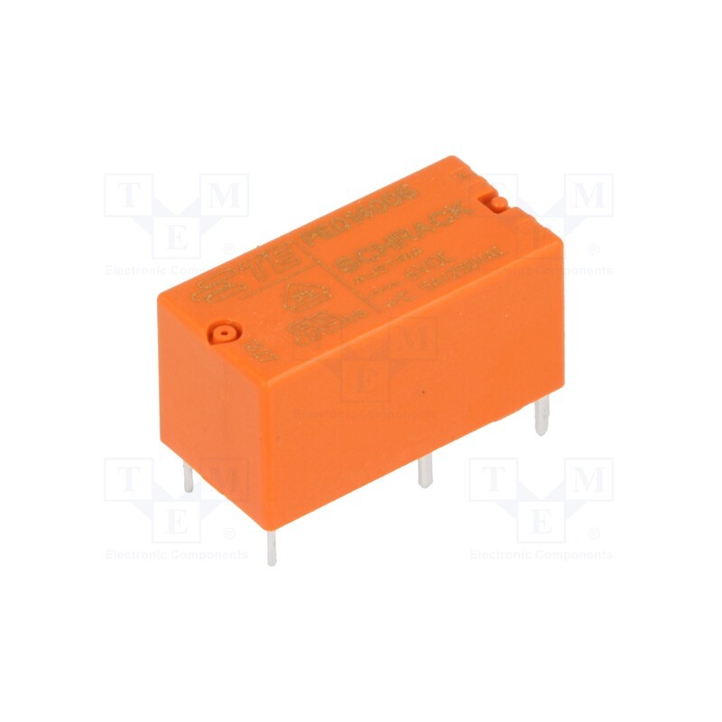 1 pcs x TE Connectivity - 1393219-4 - Relay: electromagnetic, SPDT, Ucoil: 6VDC, Icontacts max: 5A, PCB