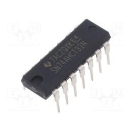1 pcs x TEXAS INSTRUMENTS - SN74AHCT32N - IC: digital, OR, Ch: 4, IN: 2, CMOS,TTL, THT, DIP14, 4.5÷5.5VDC,