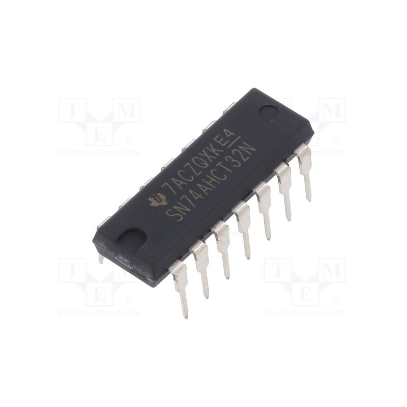 1 pcs x TEXAS INSTRUMENTS - SN74AHCT32N - IC: digital, OR, Ch: 4, IN: 2, CMOS,TTL, THT, DIP14, 4.5÷5.5VDC,