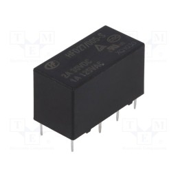 1 pcs x HONGFA RELAY - HFD27/005-S - Relay: electromagnetic, DPDT, Ucoil: 5VDC, 2A, 1A/125VAC, 2A/30VDC
