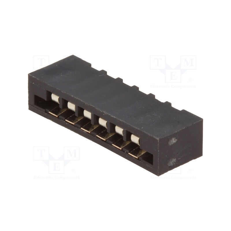 10 pcs x CONNFLY - DS1020-06ST1D - Connector: FFC/FPC, straight, PIN: 6, Non-ZIF, THT, tinned, 20mΩ