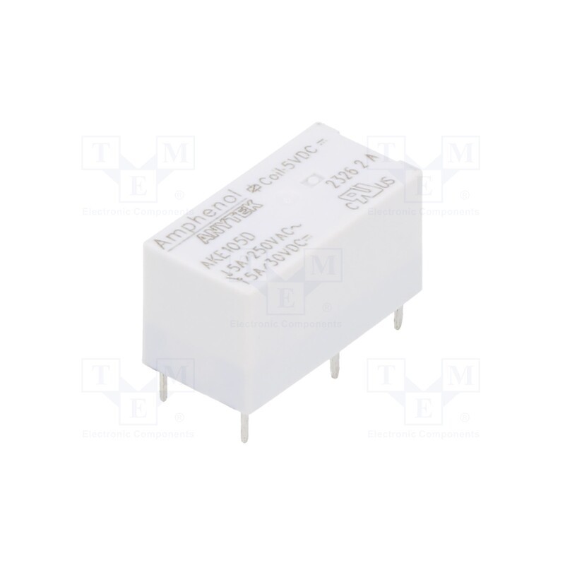 1 pcs x AMPHENOL ANYTEK - AKE105D00G - Relay: electromagnetic, SPDT, Ucoil: 5VDC, 5A, 5A/250VAC, 5A/30VDC