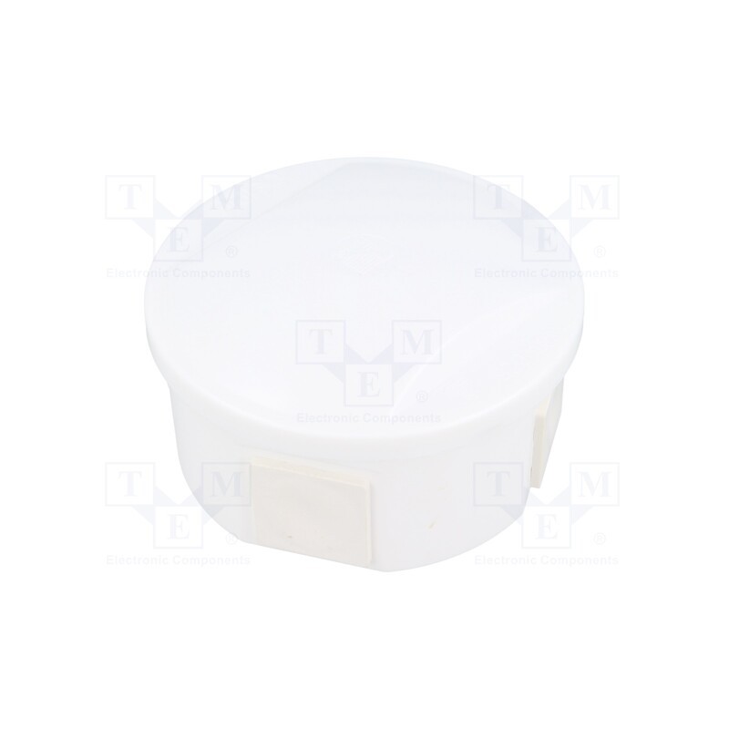 1 pcs x PAWBOL - S-BOX 026B - Enclosure: junction box, Ø: 84mm, Z: 40mm, polystyrene, IP44, white