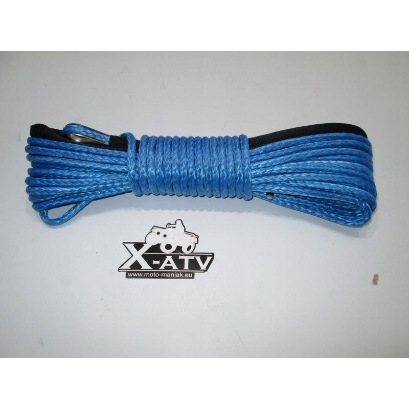 Synthetic rope for a winch, 6mm, 15m