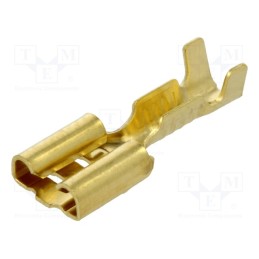 10 pcs x BM GROUP - BM 01190 - Terminal: flat, 6.3mm, 0.8mm, female, 0.5÷1mm2, crimped, for cable