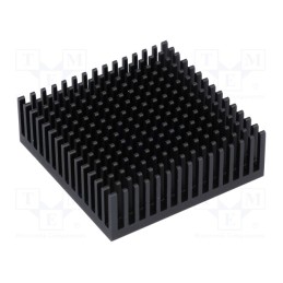 1 pcs x FISCHER ELEKTRONIK - ICKPGA20X20 - Heatsink: extruded, black, L: 50.8mm, W: 50.8mm, H: 16.51mm, anodized