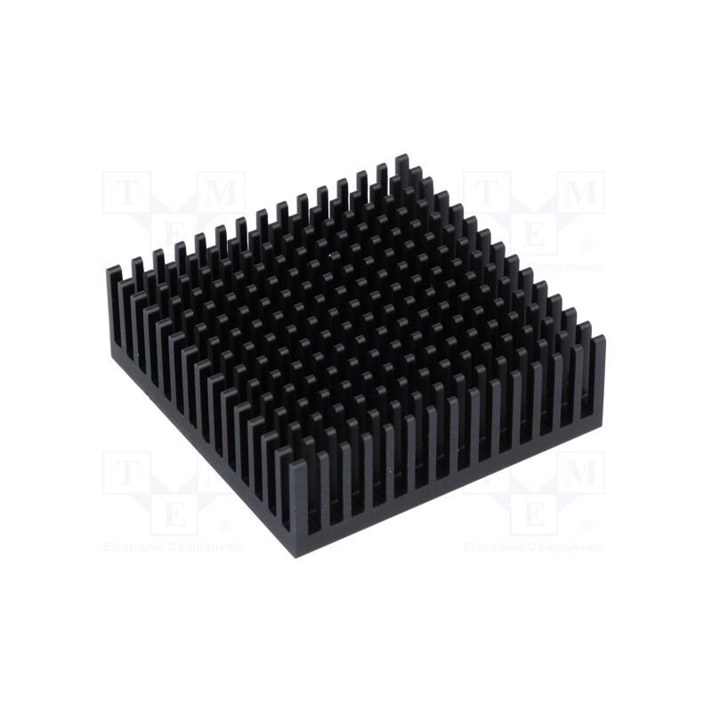 1 pcs x FISCHER ELEKTRONIK - ICKPGA20X20 - Heatsink: extruded, black, L: 50.8mm, W: 50.8mm, H: 16.51mm, anodized