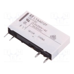1 pcs x FUJITSU - FTR-LYAA012Y - Relay: electromagnetic, SPST-NO, Ucoil: 12VDC, 6A, 6A/250VAC, PCB