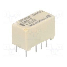 1 pcs x OMRON OCB - G6S-2 4.5VDC - Relay: electromagnetic, DPDT, Ucoil: 4.5VDC, Icontacts max: 2A