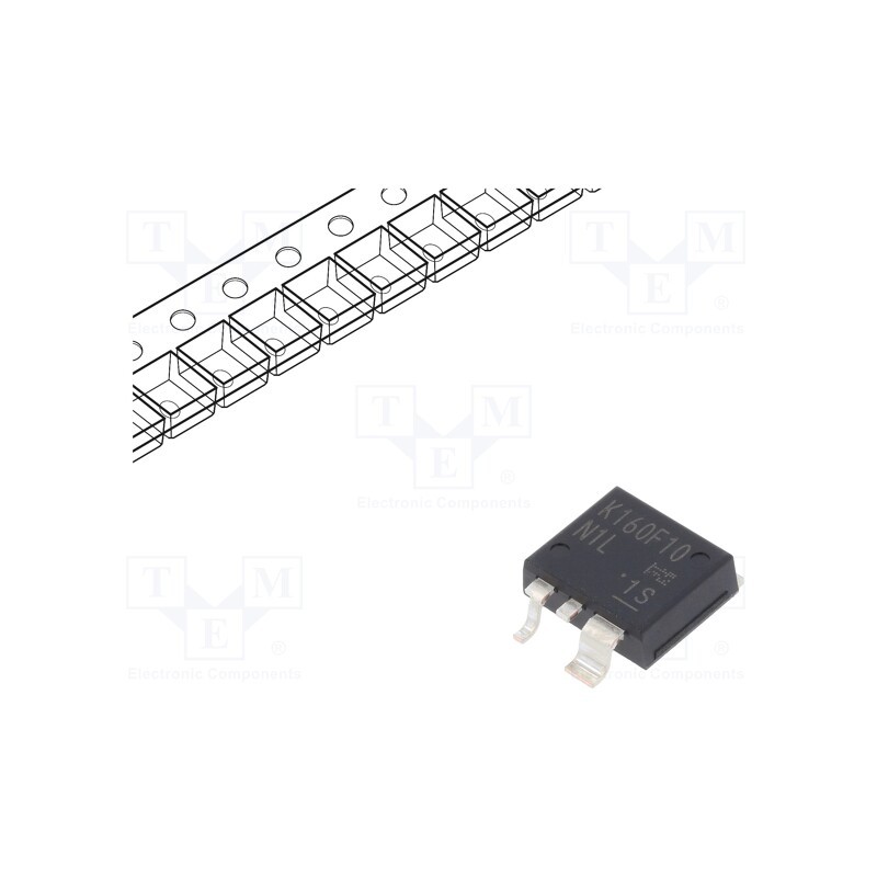 1 pcs x TOSHIBA - TK160F10N1L,LQ(O - Transistor: N-MOSFET, unipolar, 100V, 160A, 375W, TO220SM
