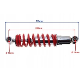 Rear shock absorber 28 5cm quad atv red