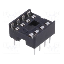 20 pcs x CONNFLY - DS1009-08AT1NX - Socket: integrated circuits, DIP8, 7.62mm, THT, Pitch: 2.54mm