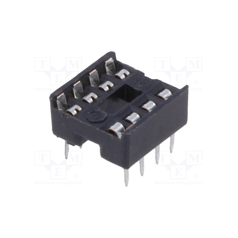 20 pcs x CONNFLY - DS1009-08AT1NX - Socket: integrated circuits, DIP8, 7.62mm, THT, Pitch: 2.54mm