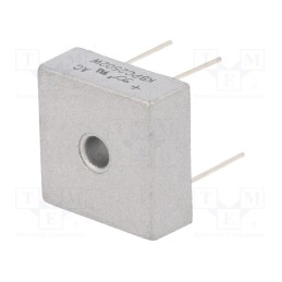 1 pcs x YANGJIE TECHNOLOGY - KBPC2502W - Bridge rectifier: single-phase, Urmax: 200V, If: 25A, Ifsm: 400A