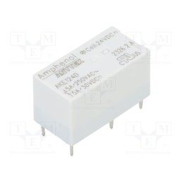 1 pcs x AMPHENOL ANYTEK - AKE124D00G - Relay: electromagnetic, SPDT, Ucoil: 24VDC, 5A, 5A/250VAC, 5A/30VDC