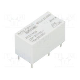 1 pcs x AMPHENOL ANYTEK - AKE124DM00G - Relay: electromagnetic, SPST-NO, Ucoil: 24VDC, 8A, 8A/250VAC, PCB