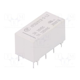 1 pcs x HONGFA RELAY - HFD2/012-S-L2 - Relay: electromagnetic, DPDT, Ucoil: 12VDC, 3A, 1A/125VAC, 3A/30VDC
