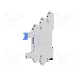 1 pcs x HONGFA RELAY - 41F-1Z-C4-3 - Socket, PIN: 5, 6A, 250VAC, for DIN rail mounting, spring clamps