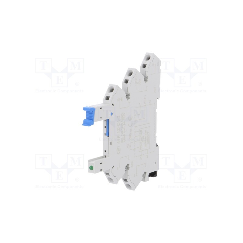 1 pcs x HONGFA RELAY - 41F-1Z-C4-3 - Socket, PIN: 5, 6A, 250VAC, for DIN rail mounting, spring clamps