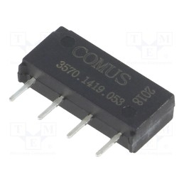 1 pcs x COMUS - 3570.1419.053 - Relay: reed switch, SPST-NO, Ucoil: 5VDC, 500mA, max.200VDC, 10W
