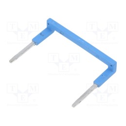 1 pcs x RELPOL - ZGZP4-2 BE - Connection bridge, 10A, 250VAC, Electr.connect: Push-in, blue