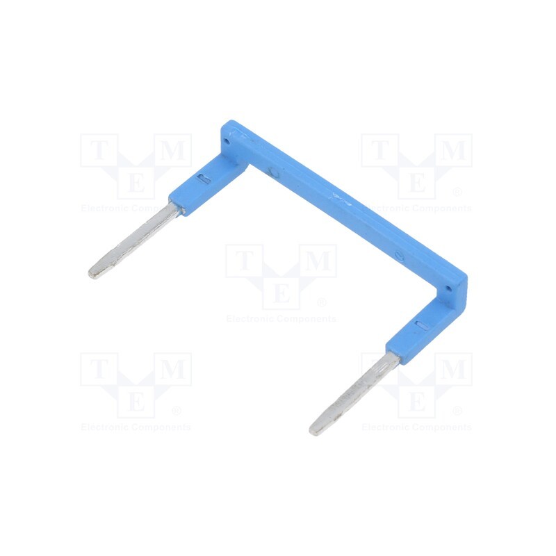 1 pcs x RELPOL - ZGZP4-2 BE - Connection bridge, 10A, 250VAC, Electr.connect: Push-in, blue