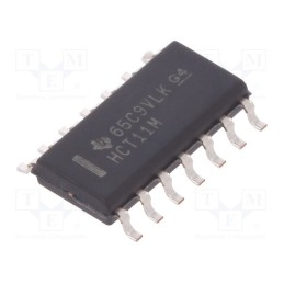 3 pcs x TEXAS INSTRUMENTS - CD74HCT11M - IC: digital, AND, Ch: 3, IN: 3, SMD, SO14, 4.5÷5.5VDC, HCT