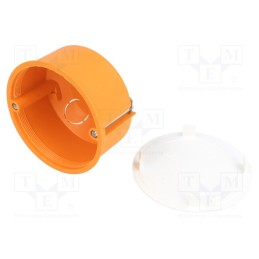 1 pcs x PAWBOL - A.0009P - Enclosure: junction box, Ø: 80mm, Z: 49mm, plaster embedded, IP30