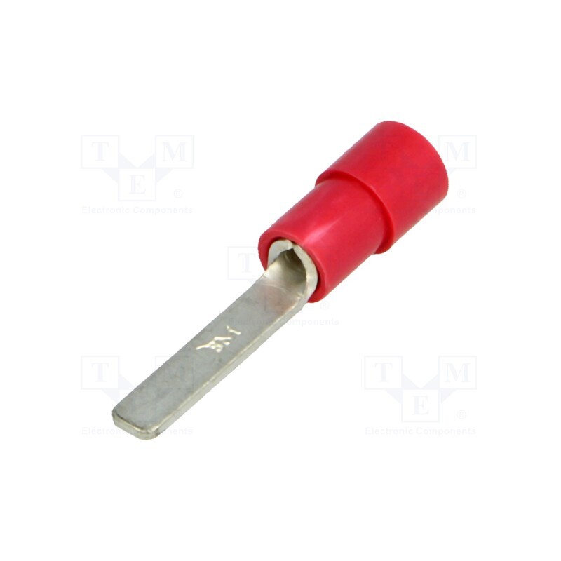10 pcs x BM GROUP - BM 00153 - Tip: flat, 3mm, 0.25÷1.5mm2, crimped, for cable, insulated, tinned