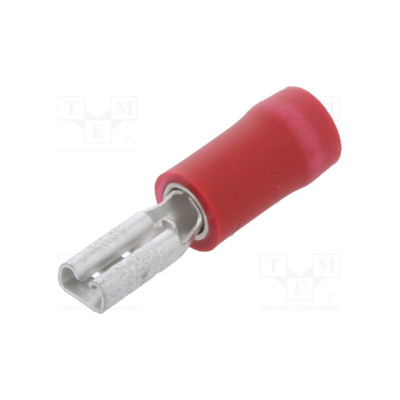 10 pcs x JST - FVDDF1.25-110A-5 RD (S)(LF) K - Terminal: flat, 2.8mm, 0.5mm, female, 0.5÷1.5mm2, crimped, red