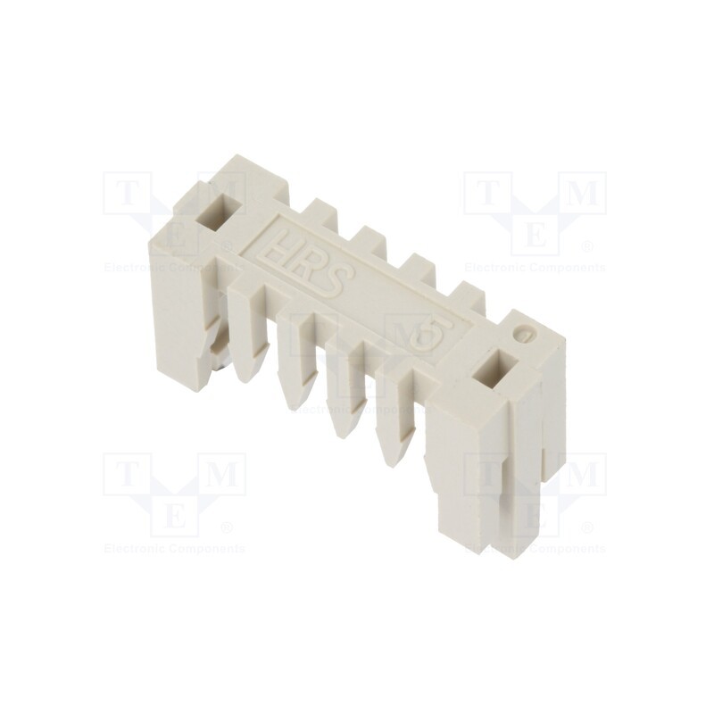 10 pcs x HIROSE - DF1-5A1.33 - DF1, 2.5mm, PIN: 5, Layout: 1x5, Accessories: cable clamp