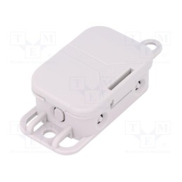 1 pcs x SPELSBERG - 33490401 - Enclosure: junction box, X: 40mm, Y: 56mm, Z: 23mm, polypropylene PP