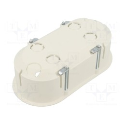 1 pcs x JONEX - PK-62/45G WHITE - Enclosure: junction box, Ø: 62mm, Z: 45mm, plaster embedded, white